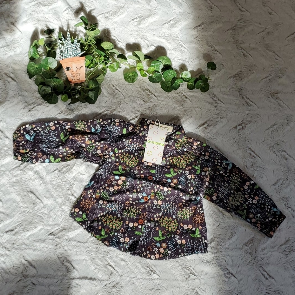 Floral long sleeve top